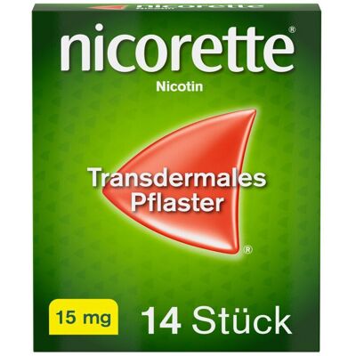 Nicorette TX Pflaster 15 mg 14 St transdermal Nicorette TX Pflaster 15 mg 14 St transdermal