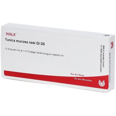WALA Tunica mucosa nasi GL D 5 Ampullen 10x1 ml WALA Tunica mucosa nasi GL D 5 Ampullen 10x1 ml