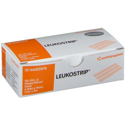 Leukostrip Wundnahtstreifen 6,4x76 mm Box 50x3 St Pflaster Leukostrip Wundnahtstreifen 6,4x76 mm Box 50x3 St Pflaster