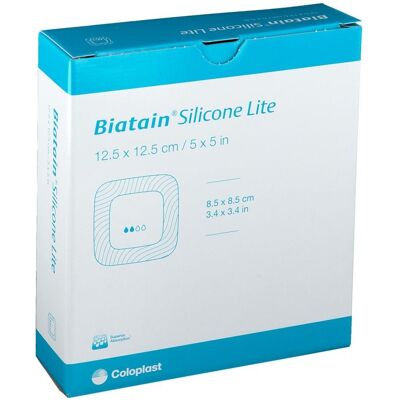Coloplast GmbH Biatain Silicone Lite Schaumverband 12,5x12,5 cm - Wundverband Coloplast GmbH Biatain Silicone Lite Schaumverband 12,5x12,5 cm - Wundverband