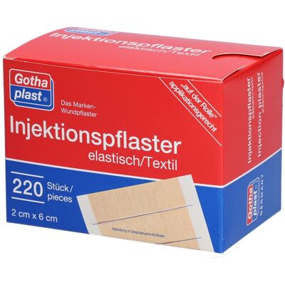 Gothaplast Injektionspfl.2x6 cm 220 St Pflaster Gothaplast Injektionspfl.2x6 cm 220 St Pflaster