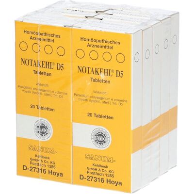 Notakehl D 5 Tabletten 10x20 St Notakehl D 5 Tabletten 10x20 St