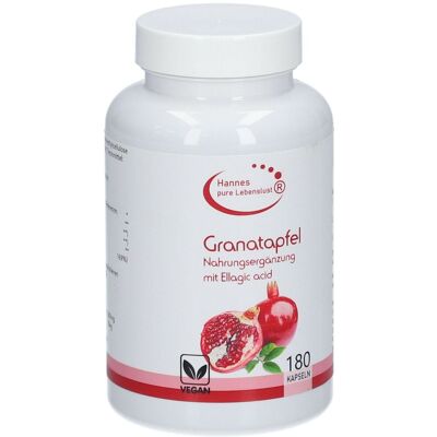 Pure Granatapfel Konzentrat 40% Vegi Kapseln 180 St Pure Granatapfel Konzentrat 40% Vegi Kapseln 180 St