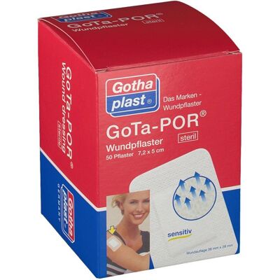 Gothaplast - Gota-Por - 7,2 x 5 cm - steril - 50 St - Pflaster Gothaplast - Gota-Por - 7,2 x 5 cm - steril - 50 St - Pflaster