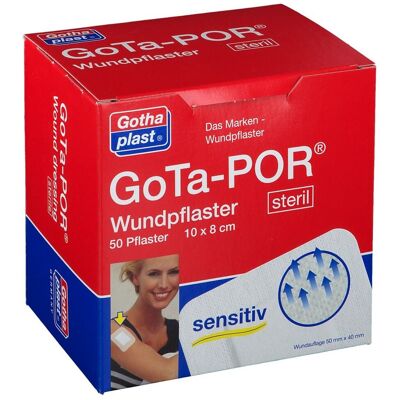 Gothaplast Gota-Por Wundpflaster steril 80x100 mm 50 St Pflaster Gothaplast Gota-Por Wundpflaster steril 80x100 mm 50 St Pflaster