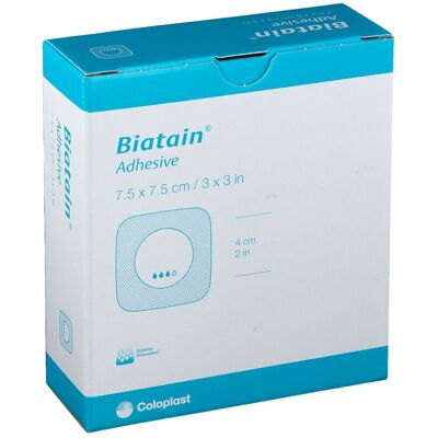 Coloplast GmbH Biatain Schaumverband 7,5x7,5cm Selbsthaftend - Wundverband Coloplast GmbH Biatain Schaumverband 7,5x7,5cm Selbsthaftend - Wundverband