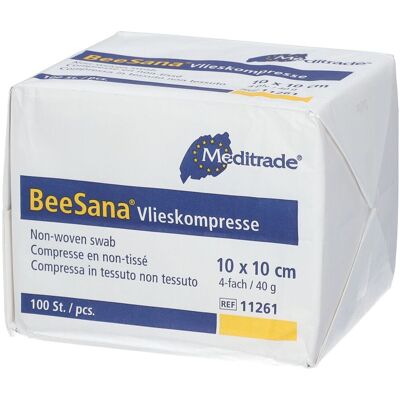 Meditrade - Beesana Vlies - 10x10 cm - Kompressen Meditrade - Beesana Vlies - 10x10 cm - Kompressen