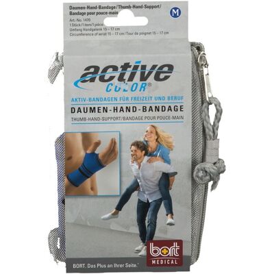 Bort ActiveColor Daumen Hand Band.M blau 1 St Bandage(s) Bort ActiveColor Daumen Hand Band.M blau 1 St Bandage(s)
