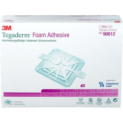 3M Tegaderm Foam Adhesive FK 14,3x14,3 cm 90612 10 St Verband 3M Tegaderm Foam Adhesive FK 14,3x14,3 cm 90612 10 St Verband