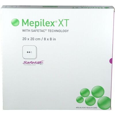Mölnlycke Mepilex XT 20x20 cm Schaumverband - Wundverband Mölnlycke Mepilex XT 20x20 cm Schaumverband - Wundverband