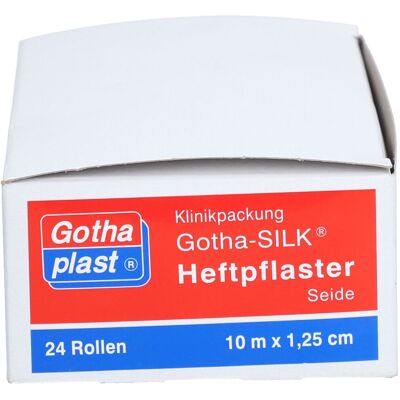 Gothaplast Gotha Silk Heftpfl.Seide 1,25 cmx10 m 24 St Pflaster Gothaplast Gotha Silk Heftpfl.Seide 1,25 cmx10 m 24 St Pflaster