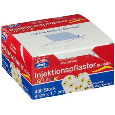 Gothaplast Injektionspfl.Kinder Blume 1,7x4 cm 400 St Pflaster Gothaplast Injektionspfl.Kinder Blume 1,7x4 cm 400 St Pflaster
