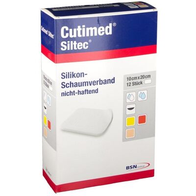 Cutimed Siltec Schaumverb.10x20 cm nicht haftend 12 St Kompressen Cutimed Siltec Schaumverb.10x20 cm nicht haftend 12 St Kompressen