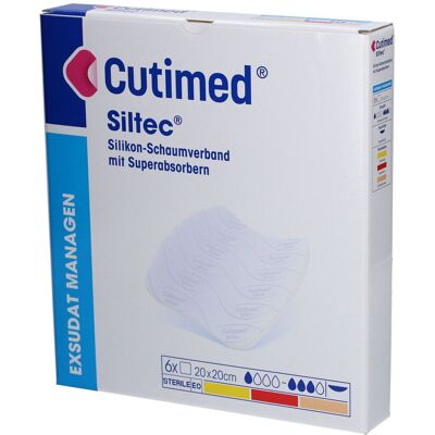 BSN Medical Cutimed Siltec Schaumverb.20x20 cm nicht haftend 6 St Kompressen BSN Medical Cutimed Siltec Schaumverb.20x20 cm nicht haftend 6 St Kompressen