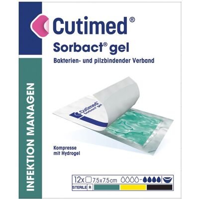 PDM to be maintained Cutimed Sorbact Gel Kompressen 7,5x15 cm 12 St PDM to be maintained Cutimed Sorbact Gel Kompressen 7,5x15 cm 12 St