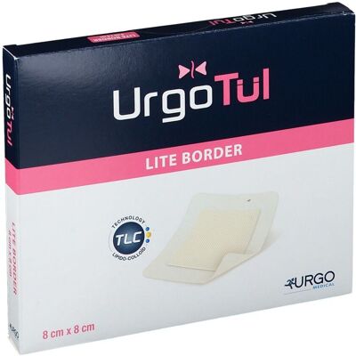 Urgotül Lite Border 8x8 cm Verband 10 St Urgotül Lite Border 8x8 cm Verband 10 St