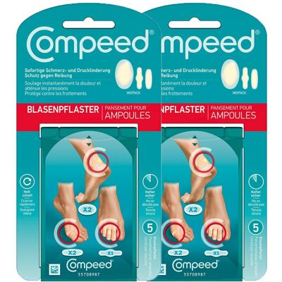 Compeed Blasenpflaster Mixpack Doppelpack 2x5 St Pflaster Compeed Blasenpflaster Mixpack Doppelpack 2x5 St Pflaster
