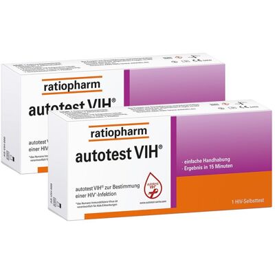 2er Set Autotest VIH Ratiopharm 2x1 St Test 2er Set Autotest VIH Ratiopharm 2x1 St Test