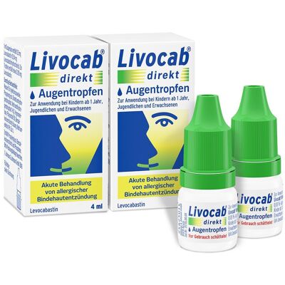 2x Livocab direkt Augentropfen 2x4 ml 2x Livocab direkt Augentropfen 2x4 ml