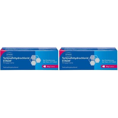 Terbinafinhydrochlorid Stada 10 mg/g Creme Doppelpack 2x30 g Terbinafinhydrochlorid Stada 10 mg/g Creme Doppelpack 2x30 g