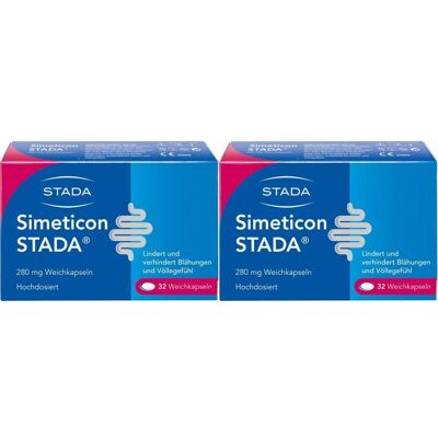 Simeticon Stada 280 mg Weichkapseln Doppelpack 2x32 St Simeticon Stada 280 mg Weichkapseln Doppelpack 2x32 St