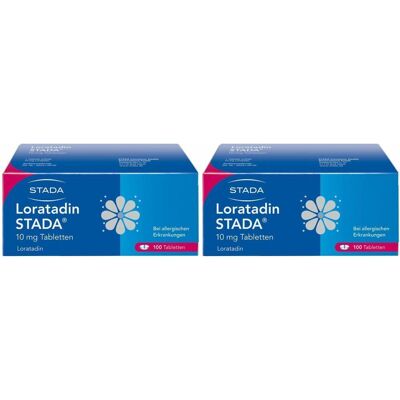 Loratadin Stada 10 mg Tabletten 200 Doppelpack 2x100 St Loratadin Stada 10 mg Tabletten 200 Doppelpack 2x100 St