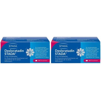 Desloratadin Stada 5 mg Filmtabletten Doppelpack 2x100 St Desloratadin Stada 5 mg Filmtabletten Doppelpack 2x100 St