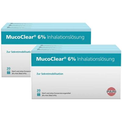 PARI Mucoclear 6% NaCl Inhalationslösung Doppelpack 2x60x4 ml PARI Mucoclear 6% NaCl Inhalationslösung Doppelpack 2x60x4 ml