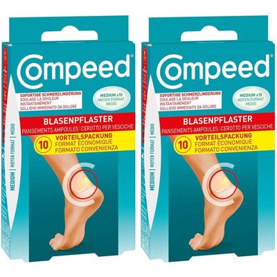 Compeed Blasenpflast MED N x2 2x10 St Pflaster Compeed Blasenpflast MED N x2 2x10 St Pflaster