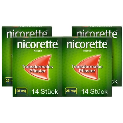 Nicorette TX Pflaster 25 mg x4 4x14 St transdermal Nicorette TX Pflaster 25 mg x4 4x14 St transdermal