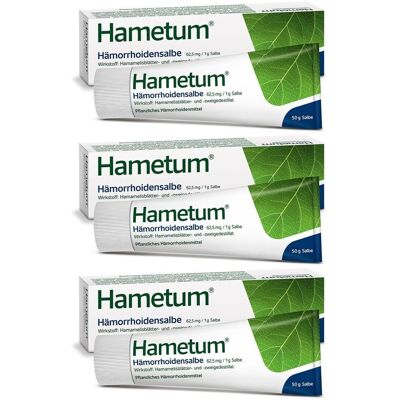 Hametum Hämorrhoiden Salbe x3 3x50 g Hametum Hämorrhoiden Salbe x3 3x50 g