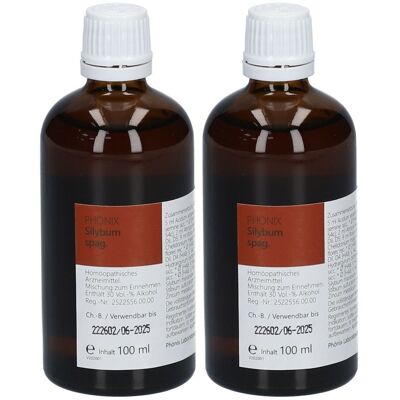 PHÖNIx Silybum spag.Mischung 2x 2x100 ml Mischung PHÖNIx Silybum spag.Mischung 2x 2x100 ml Mischung