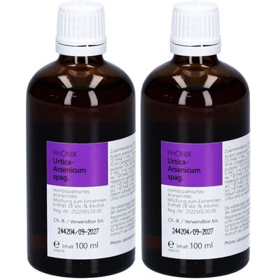 PHÖNIx Urtica arsenicum spag.Mischung 2x 2x100 ml Mischung PHÖNIx Urtica arsenicum spag.Mischung 2x 2x100 ml Mischung