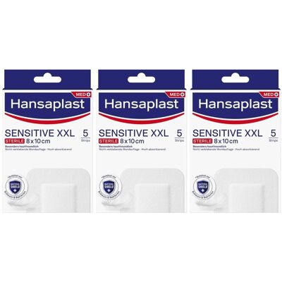 Hansaplast Sensitive Wundverband steril 8x10 cm 3x 3x5 St Pflaster Hansaplast Sensitive Wundverband steril 8x10 cm 3x 3x5 St Pflaster