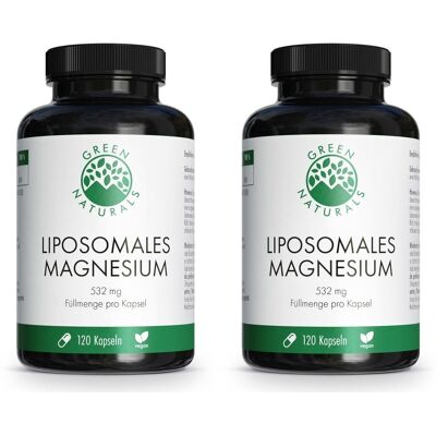 Green Naturals Magnesiumcitrat liposomal veg.Kaps. 2x 2x120 St Kapseln Green Naturals Magnesiumcitrat liposomal veg.Kaps. 2x 2x120 St Kapseln