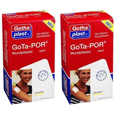 Gothaplast Gota-Por Wundpflaster steril 100x200 mm 2x 2x5 St Pflaster Gothaplast Gota-Por Wundpflaster steril 100x200 mm 2x 2x5 St Pflaster