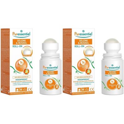 Puressentiel Gelenk & Muskel Roll-on 2x 2x75 ml Ätherisches Öl Puressentiel Gelenk & Muskel Roll-on 2x 2x75 ml Ätherisches Öl