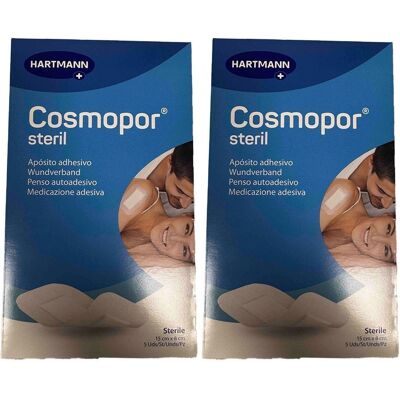 Cosmopor steril Wundverband 8x15 cm 2x 2x5 St Pflaster Cosmopor steril Wundverband 8x15 cm 2x 2x5 St Pflaster