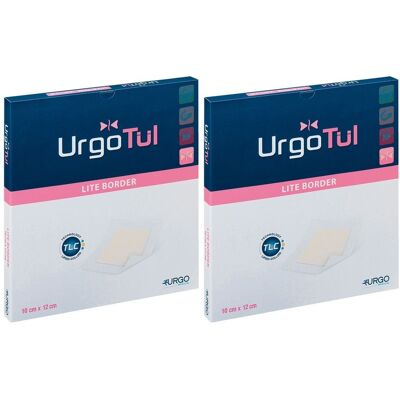 Urgotül Lite Border 10x12 cm Verband 2x 2x10 St Urgotül Lite Border 10x12 cm Verband 2x 2x10 St
