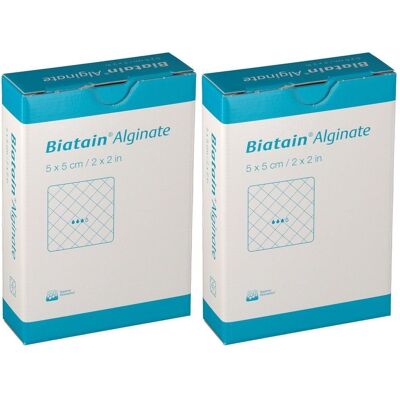 Biatain Alginate Kompressen 5x5 cm 2x 2x10 St Verband Biatain Alginate Kompressen 5x5 cm 2x 2x10 St Verband