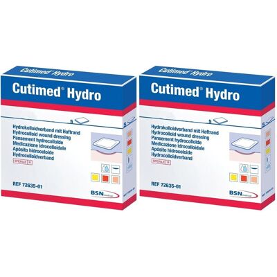 Cutimed Hydro L Hydrokolloidverb.dünn 10x10 cm 2x 2x10 St Kompressen Cutimed Hydro L Hydrokolloidverb.dünn 10x10 cm 2x 2x10 St Kompressen