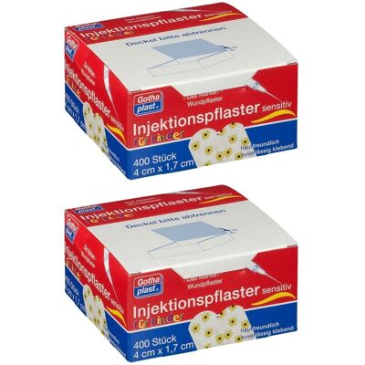 Gothaplast Injektionspfl.Kinder Blume 1,7x4 cm 2x 2x400 St Pflaster Gothaplast Injektionspfl.Kinder Blume 1,7x4 cm 2x 2x400 St Pflaster