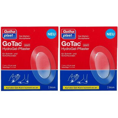 Gothaplast Gotac HYDROGELP10x7CM Ster x2 2x1 St Pflaster Gothaplast Gotac HYDROGELP10x7CM Ster x2 2x1 St Pflaster