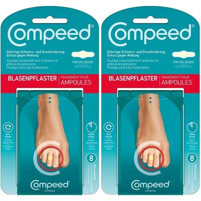 Compeed Blasenpfl AN D ZEH x2 2x8 St Pflaster Compeed Blasenpfl AN D ZEH x2 2x8 St Pflaster