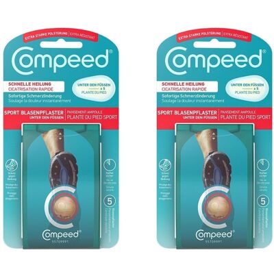 Compeed Blasen UNT D Fuess x2 2x5 St Pflaster Compeed Blasen UNT D Fuess x2 2x5 St Pflaster