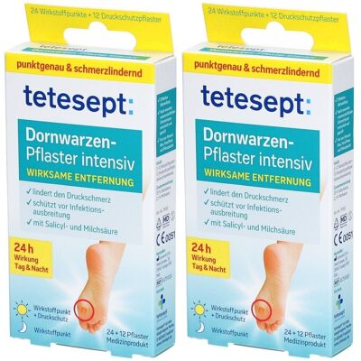 Tetesept Dornwarzen-Pfl IN x2 2x12 St Pflaster Tetesept Dornwarzen-Pfl IN x2 2x12 St Pflaster