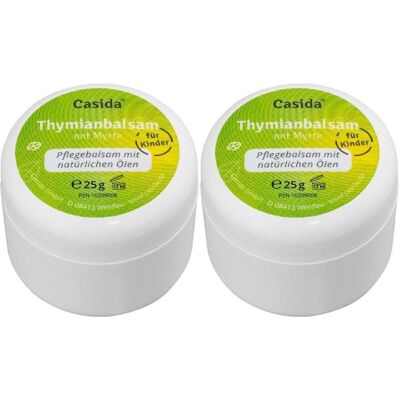 Casida Thymianbalsam mit Myrte für Kinder 2x 2x25 g Balsam Casida Thymianbalsam mit Myrte für Kinder 2x 2x25 g Balsam