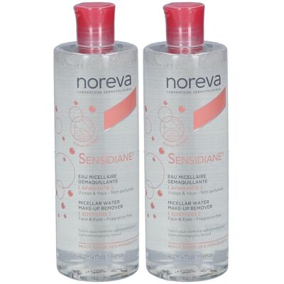 Noreva Sensidiane Mizellen-Reinigungswasser 2x 2x400 ml Lösung Noreva Sensidiane Mizellen-Reinigungswasser 2x 2x400 ml Lösung