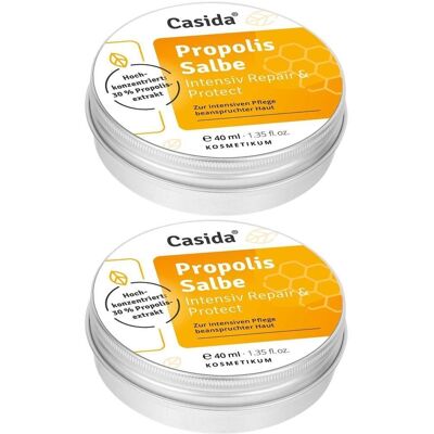 Casida Propolis Salbe intensiv Repair & Protect 2x 2x40 ml Casida Propolis Salbe intensiv Repair & Protect 2x 2x40 ml
