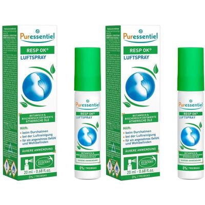 Puressentiel Resp OK Atemwege Luftspray 2x 2x20 ml Spray Puressentiel Resp OK Atemwege Luftspray 2x 2x20 ml Spray